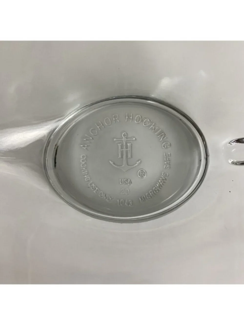 Anchor Hocking Clear Glass Gravy Boat Bowl With Handle - Made in the USA